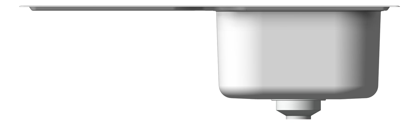 Front Image of Sink Kitchen Oliveri Flinders SingleBowl Right