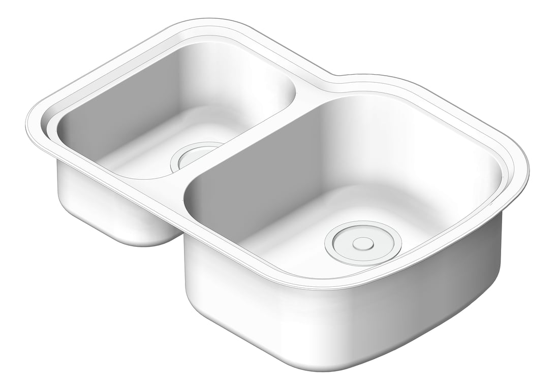Navigate to Sink Kitchen Oliveri Monet OneAndHalfBowl RHS