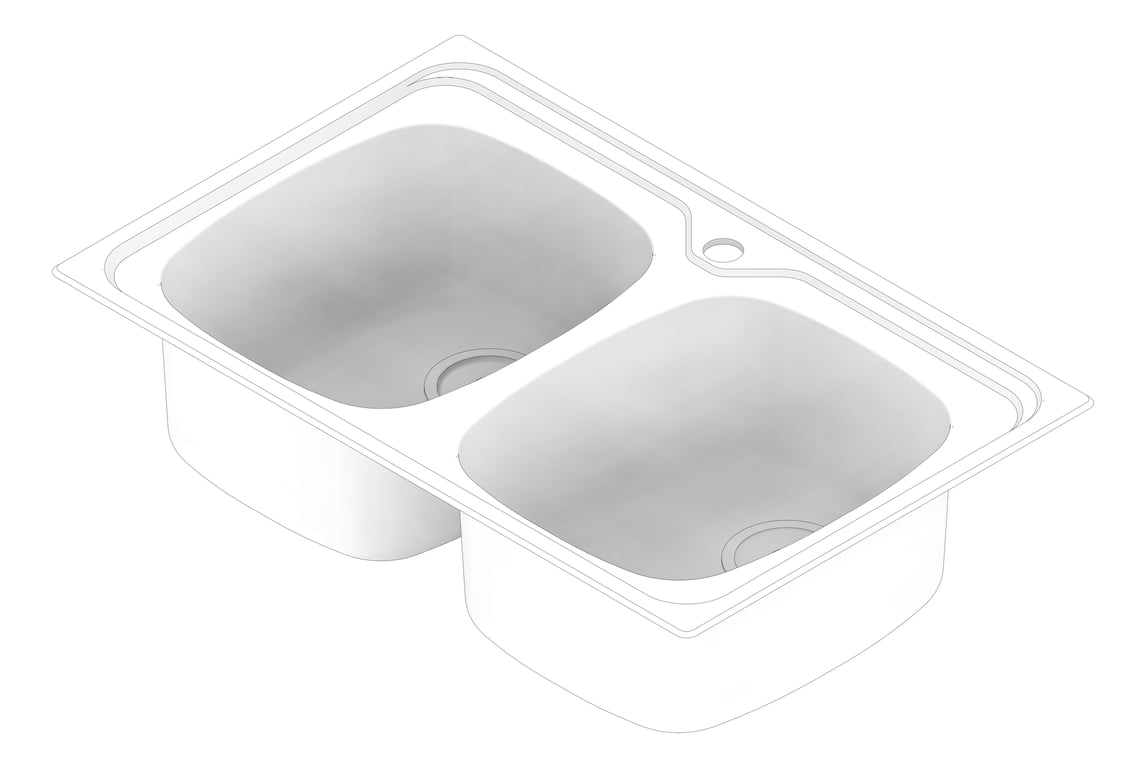 3D Documentation Image of Sink Kitchen Oliveri ProjectSinks