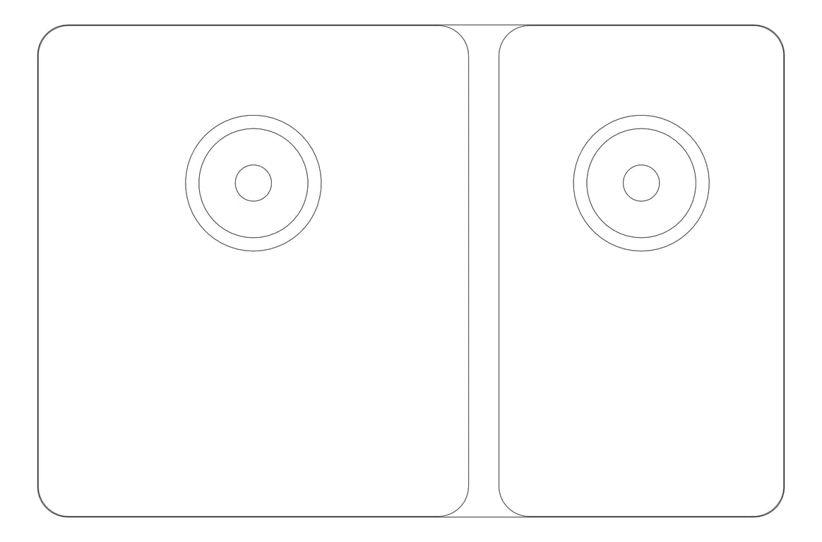 Plan Image of Sink Kitchen Oliveri ProjectSinks ThreeFourthAndHalfBowl Universal