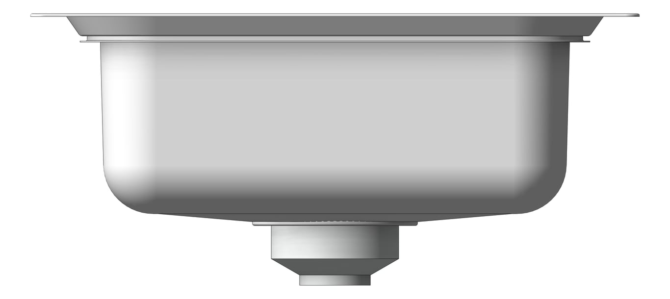 Left Image of Sink Kitchen Oliveri Puro Care Topmount Drainer