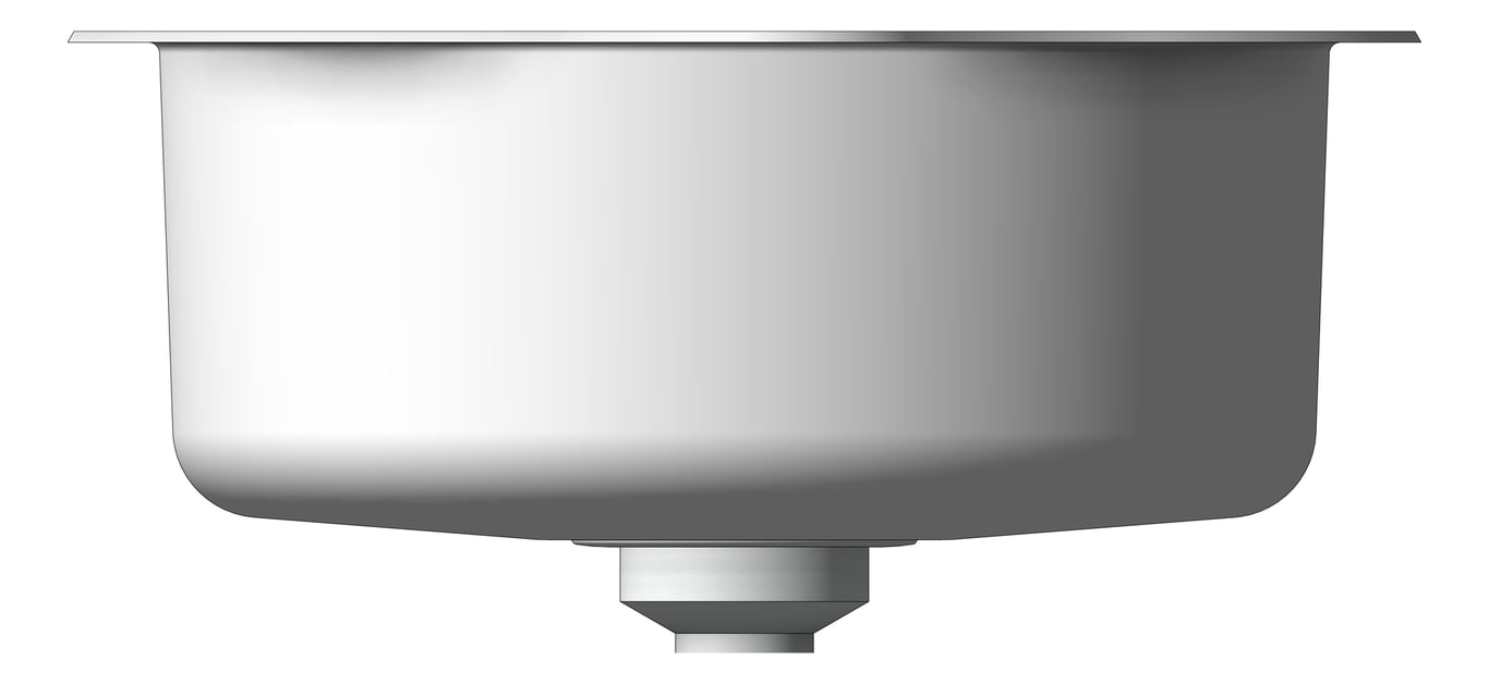 Left Image of Sink Kitchen Oliveri Solitaire Topmount RoundBowl TapLanding