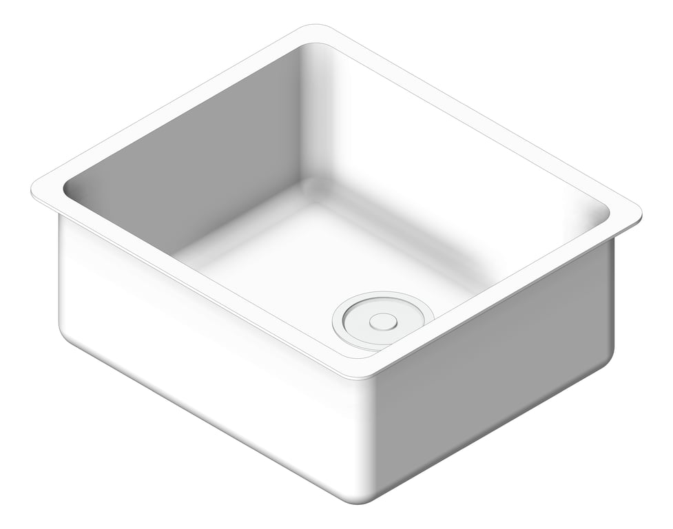 Image of Sink Kitchen Oliveri Sonetto LargeBowl Undermount