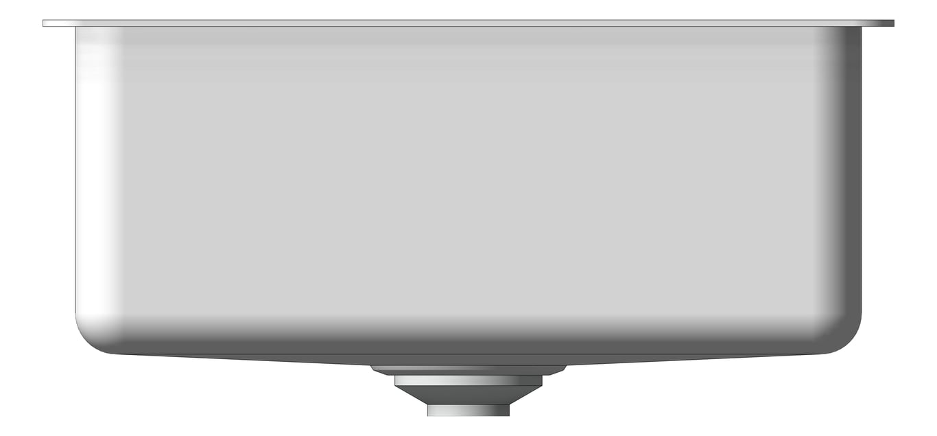 Front Image of Sink Kitchen Oliveri Sonetto LargeBowl Undermount