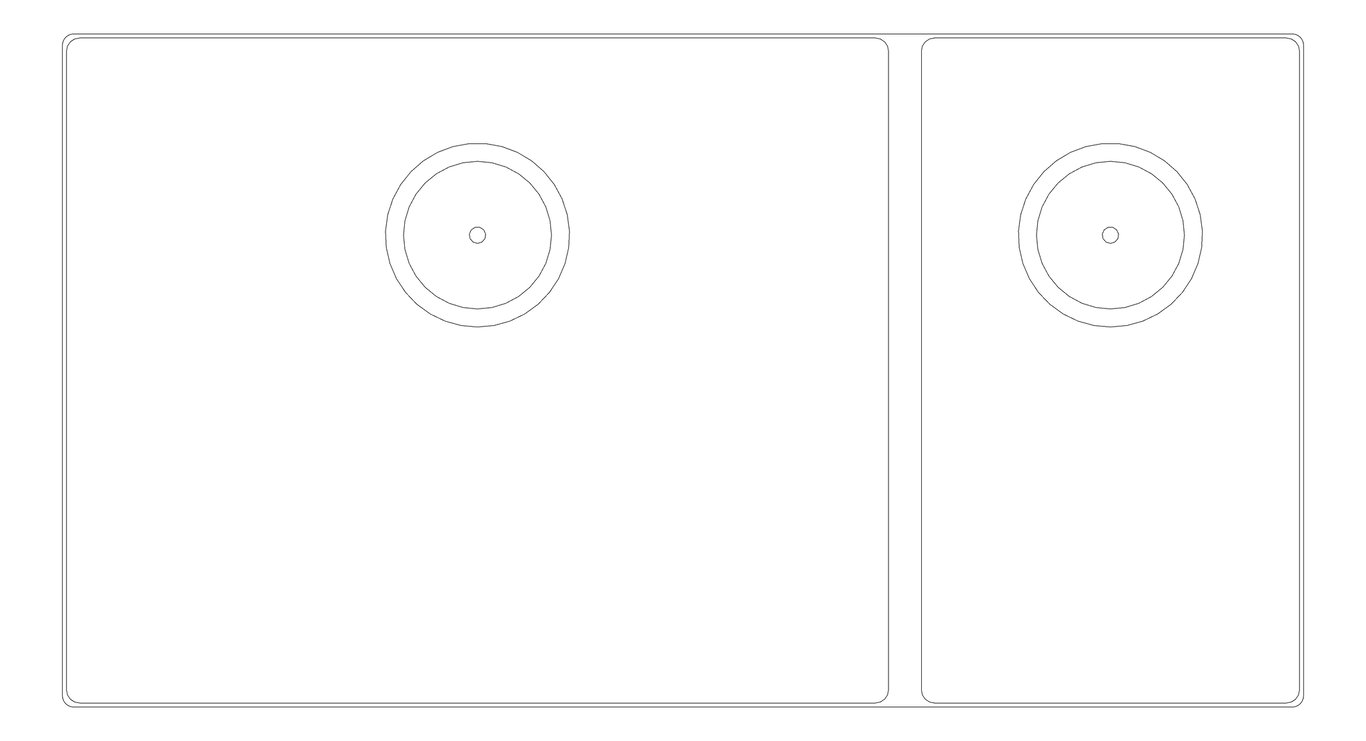 Plan Image of Sink Kitchen Oliveri Spectra OneAndHalfBowl