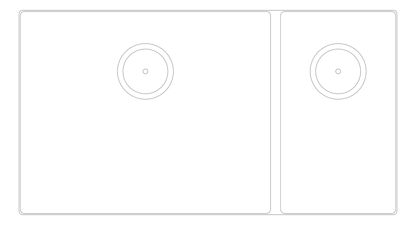 Plan Image of Sink Kitchen Oliveri Spectra OneAndHalfBowl