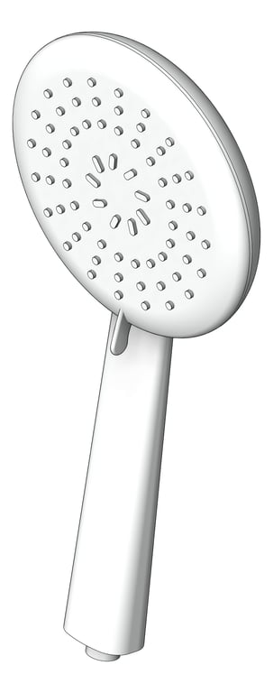 3D Shaded Image of Shower HandPiece Oliveri Copenhagen