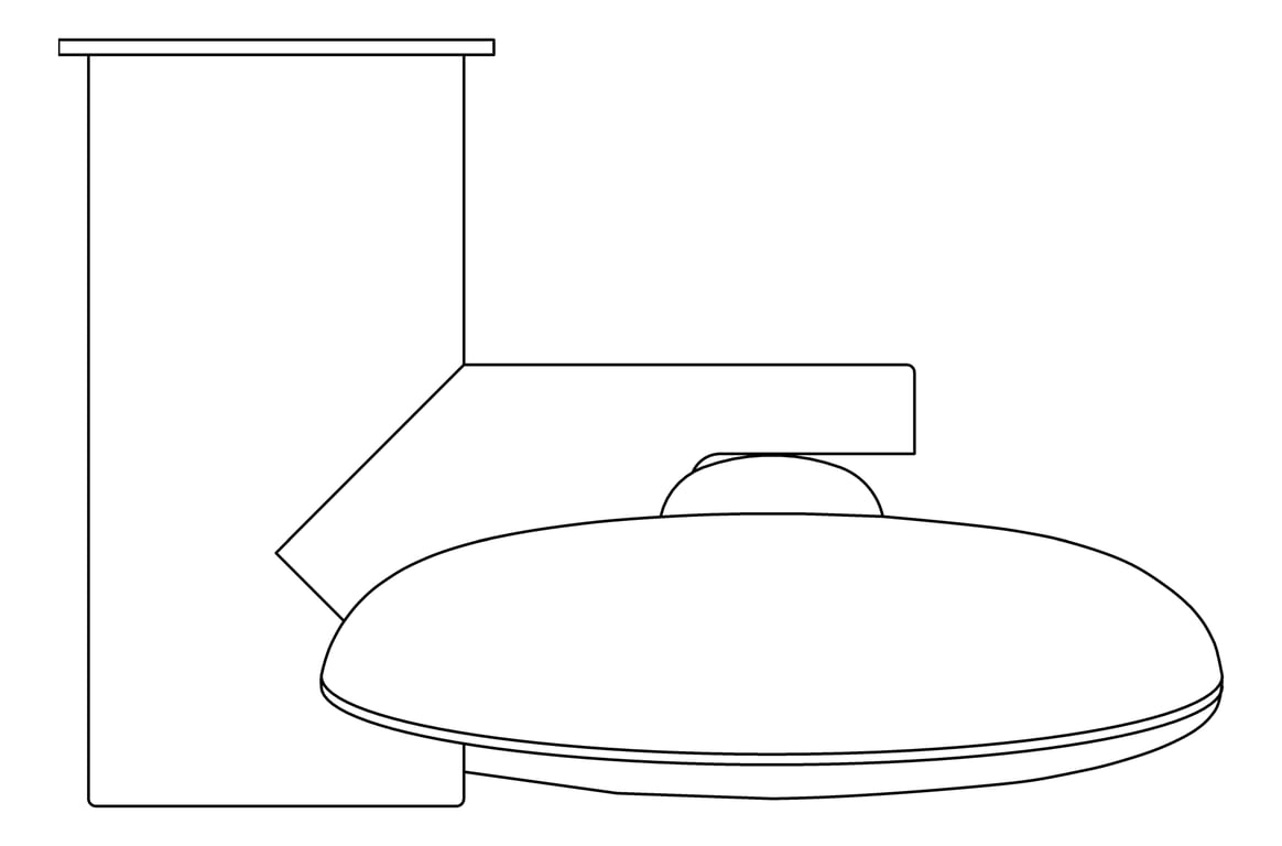 Plan Image of Shower HandPiece Oliveri Copenhagen Bracket