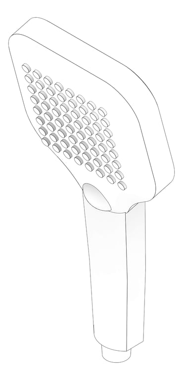 3D Documentation Image of Shower HandPiece Oliveri Monaco