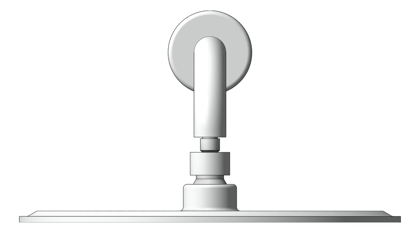 Front Image of Shower Head Oliveri Rome WallMount Thin