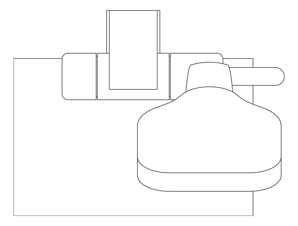 Plan Image of Shower Rail Oliveri Monaco