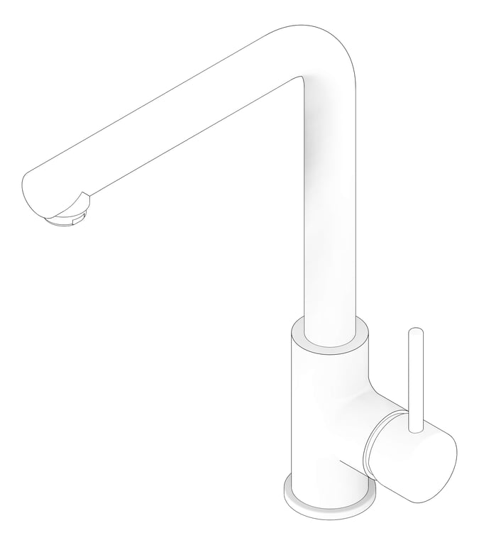 3D Documentation Image of Mixer Basin Oliveri Venice RightAngle