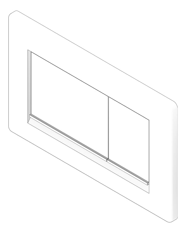 3D Documentation Image of PushPlate Wall Oliveri Square