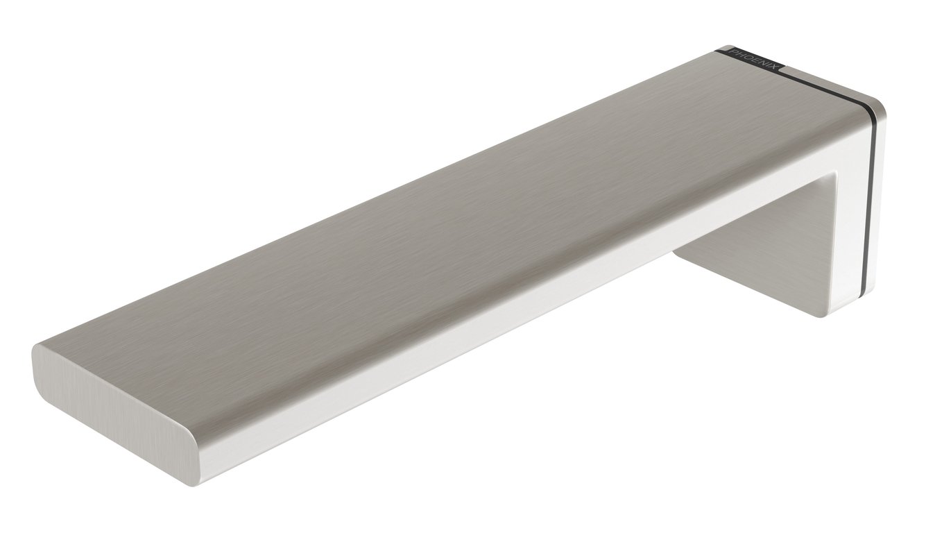 110-7610-40 Alia Wall Basin Bath Outlet 200mm Image of Spout Wall Phoenix Alia