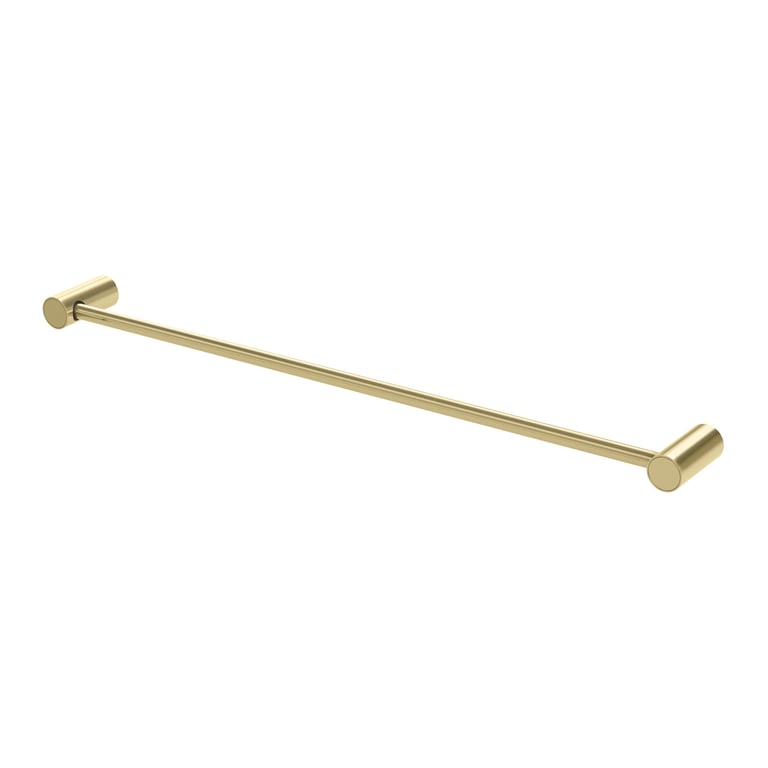111-8010-12 Vivid Slimline Single Towel Rail 600mm Image of TowelRail Single Phoenix VividSlimline 600 RoundPlate