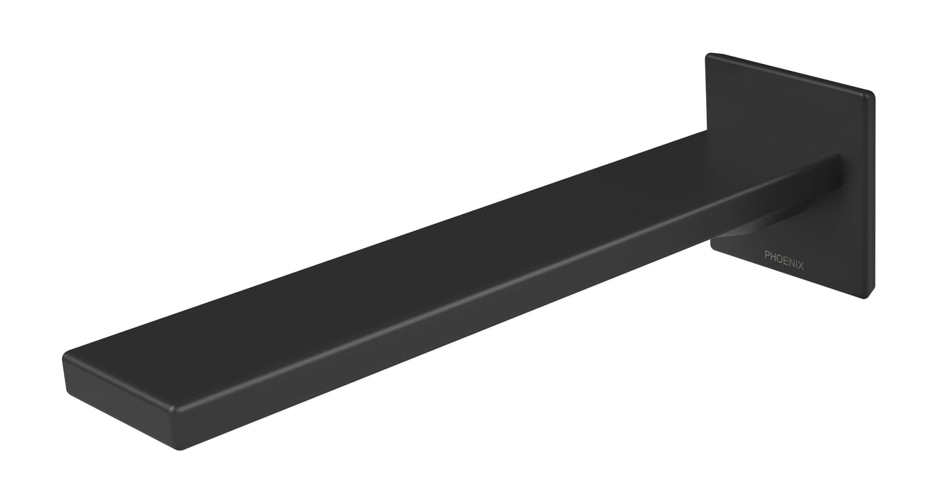 116-7620-10 Zimi Wall Bath Outlet 200mm Image of Spout Wall Phoenix Zimi
