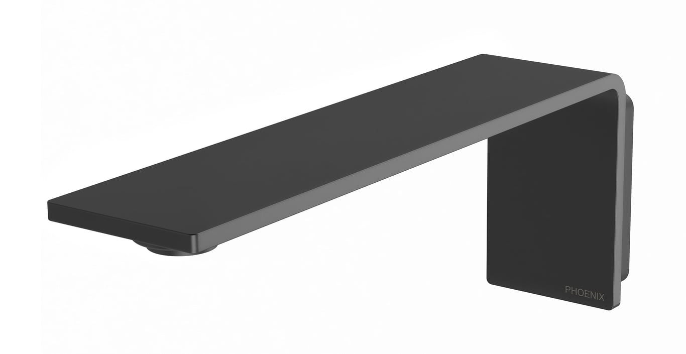 117-7610-10 Axia Wall Basin Outlet 200mm Image of Spout Wall Phoenix Axia Basin