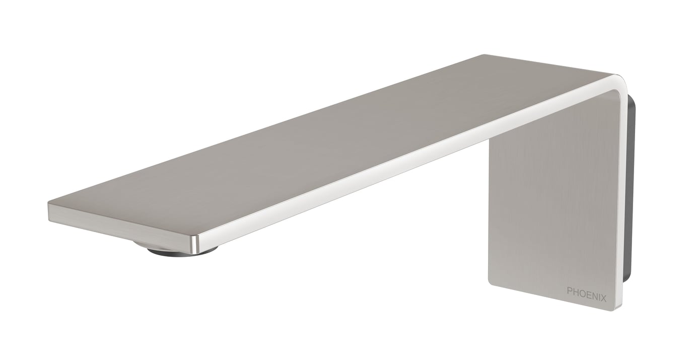 117-7610-40 Axia Wall Basin Outlet 200mm Image of Spout Wall Phoenix Axia Basin