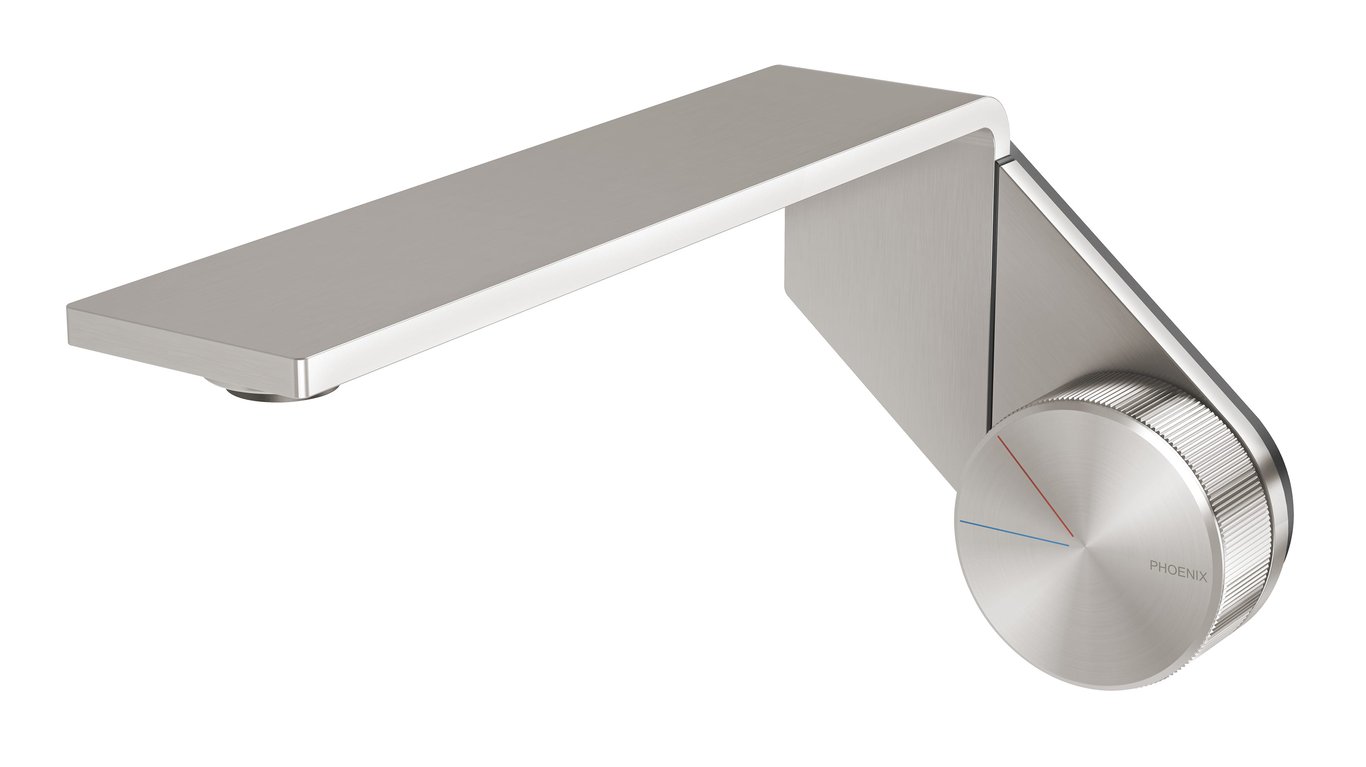 117-7810-40 Axia Wall Basin Bath Mixer Set 200mm Image of MixerSet Wall Phoenix Axia