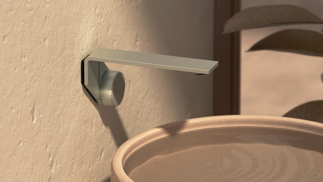 117-7810-40 Phoenix Axia Wall Basin Bath Mixer Set Hero RGB Image of MixerSet Wall Phoenix Axia
