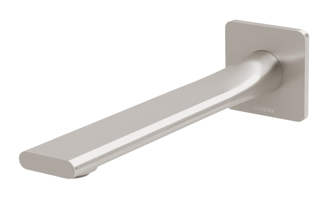 118-7620-40 Teel Wall Bath Outlet 200mm Image of Spout Wall Phoenix Teel Bath