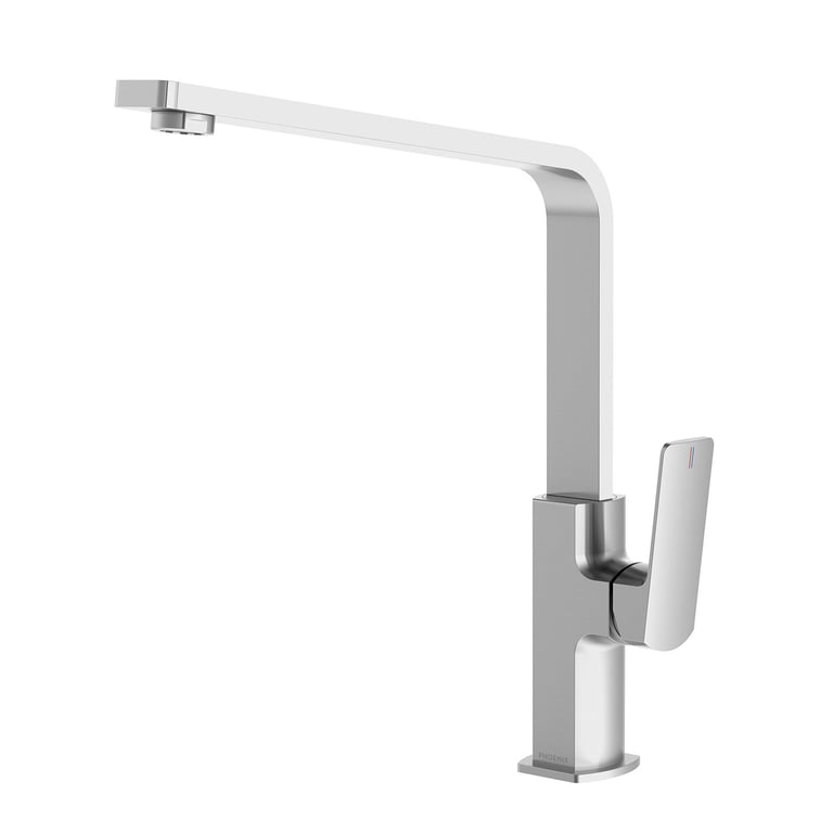 128-7300-51 Enviro316 Sink Mixer 240mm Squareline Image of Mixer Sink Phoenix Enviro316 Squareline 240mm