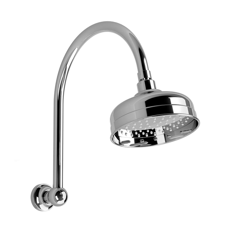 134-5300-00 Cromford High Rise Shower Arm and Rose Image of Shower Wall Phoenix Cromford HighRiseArm Rose