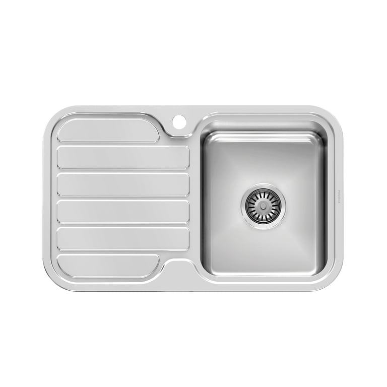 300-1211-50 1000 Series Single RH Bowl Sink with Drainer with Hole Image of Sink Kitchen Phoenix 1000Series Single Drainer Right