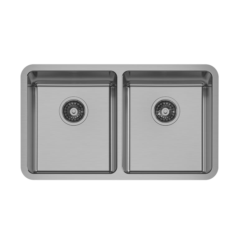 303-2002-51 2000 Series Double Bowl Under-Over Sink Image of Sink Kitchen Phoenix 2000Series Double