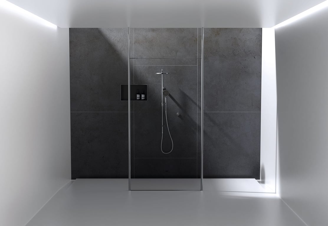 604-6500-62 Phoenix NX Vive Twin Shower Lifestyle RGB Image of Shower Twin Phoenix NXVive