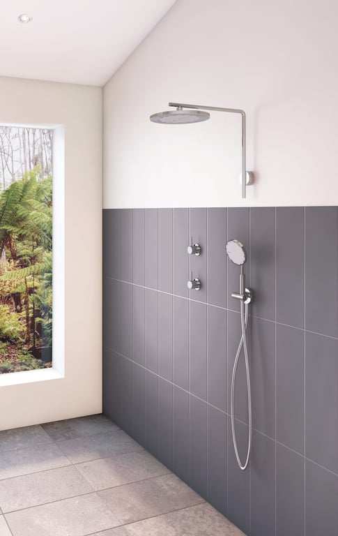 608-5100-00 608-6610-00 112-7800-00 Phoenix NX Iko Shower Arm & Rose and Hand Shower Lifestyle 3 RGB Image of Shower Hand Phoenix NXIko