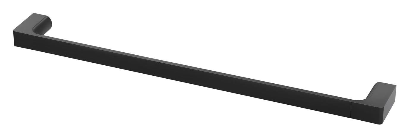 GS804 MB Gloss Single Towel Rail 600mm Image of TowelRail Single Phoenix Gloss 600mm
