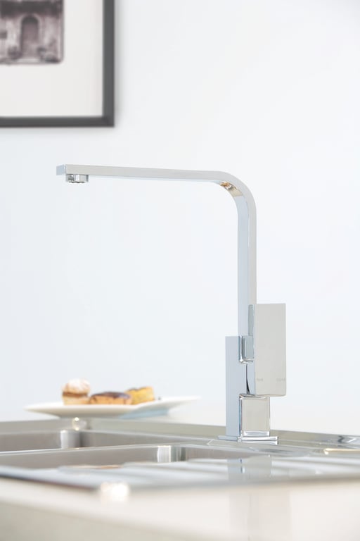 RA730 CHR Phoenix Radii Sink Mixer Hero Image of Mixer Sink Phoenix Radii