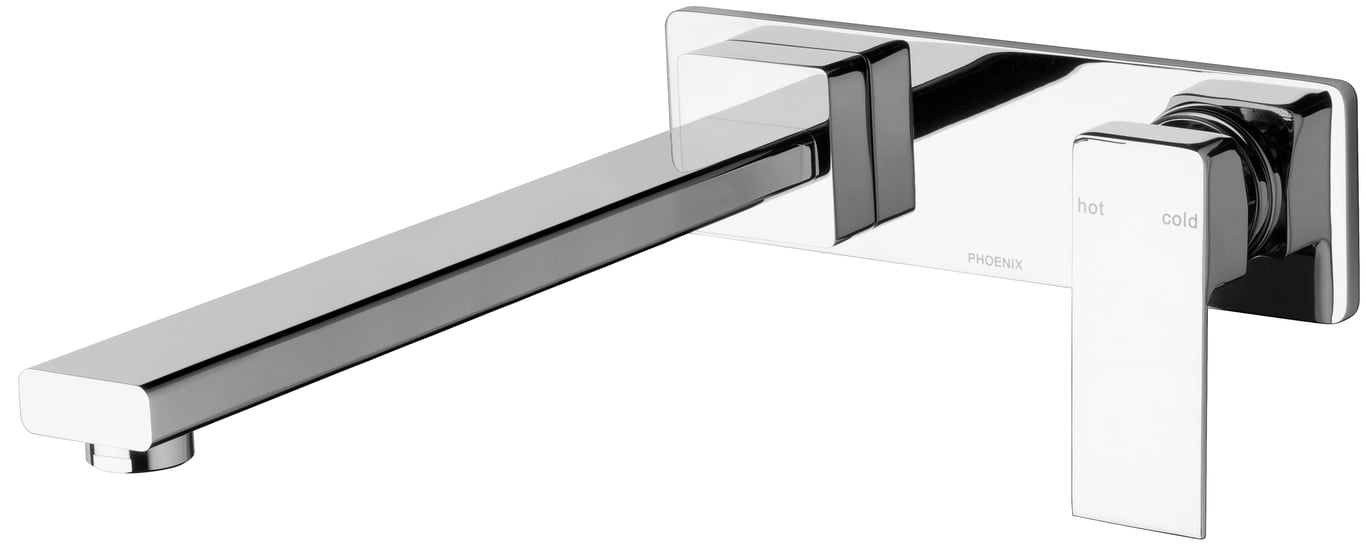 RA764 CHR Radii Wall Bath Set 280mm Image of MixerSet Wall Phoenix Radii Bath 280