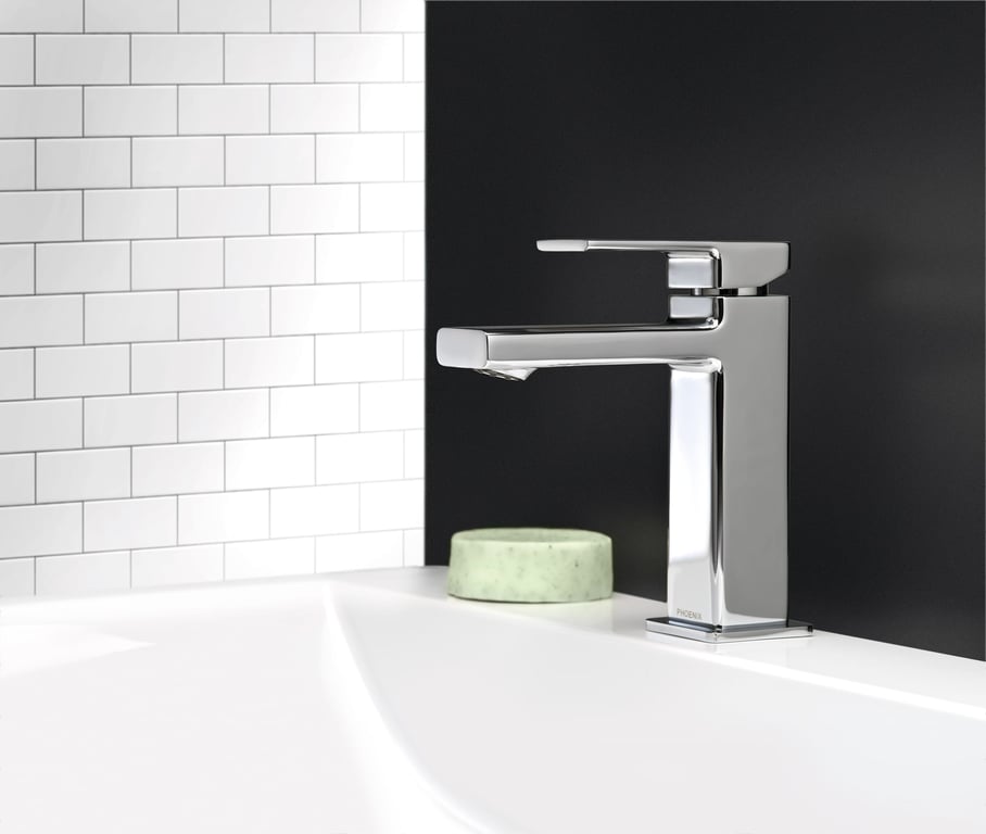 RA770CHR Phoenix Radii Basin Mixer Hero RGB Image of Mixer Basin Phoenix Radii