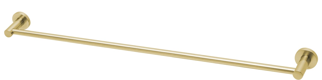 RA803-12 Radii Single Towel Rail 800mm Round Plate Image of TowelRail Single Phoenix Radii 800 RoundPlate