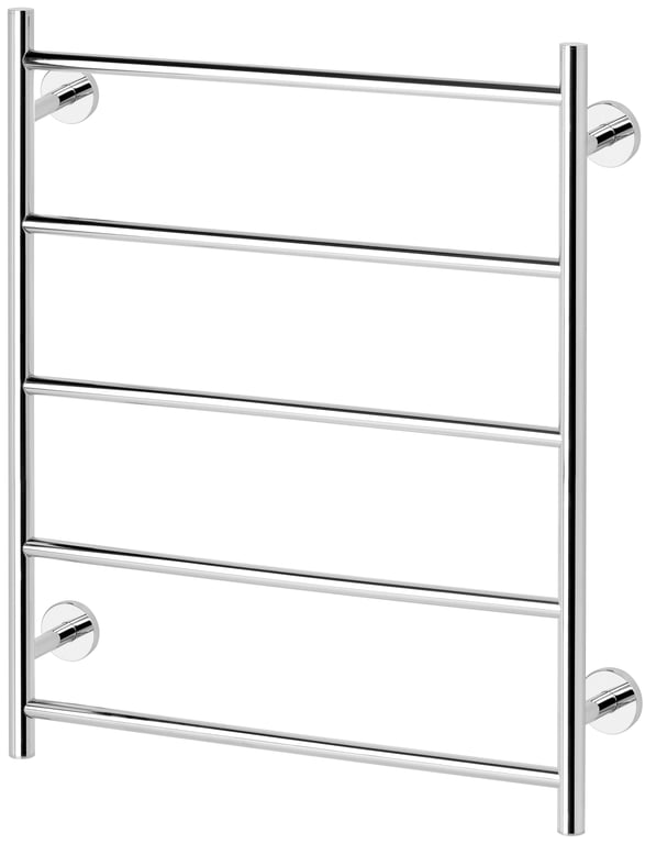 RA870 CHR Radii Towel Ladder 550mm x 740mm Round Plate Image of TowelRail Ladder Phoenix Radii 550 RoundPlate