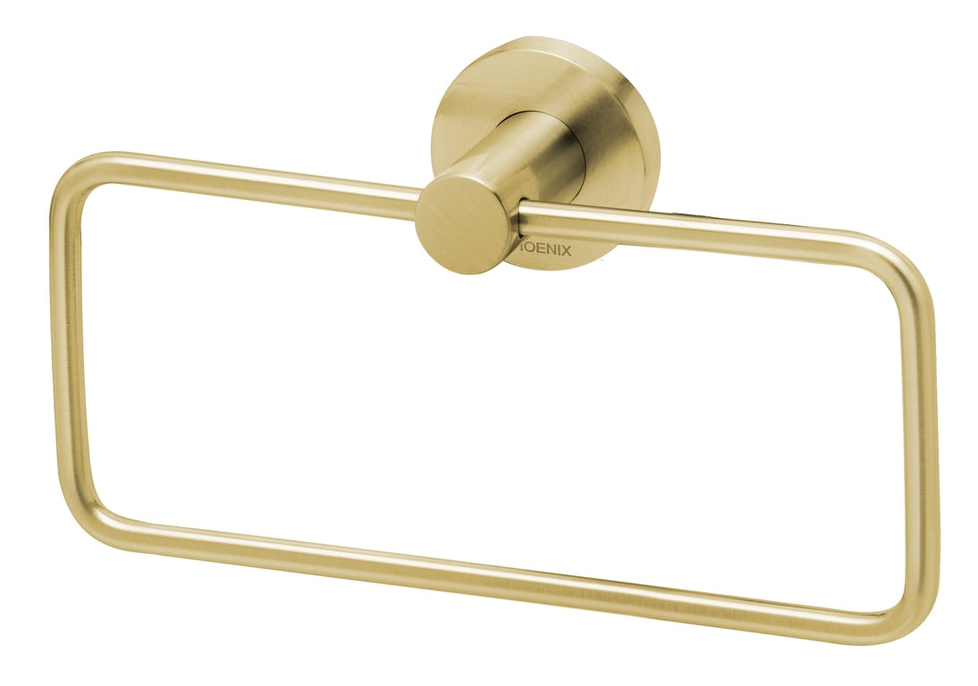RA893-12 Radii Hand Towel Holder Round Plate Image of TowelHolder Hand Phoenix Radii RoundPlate