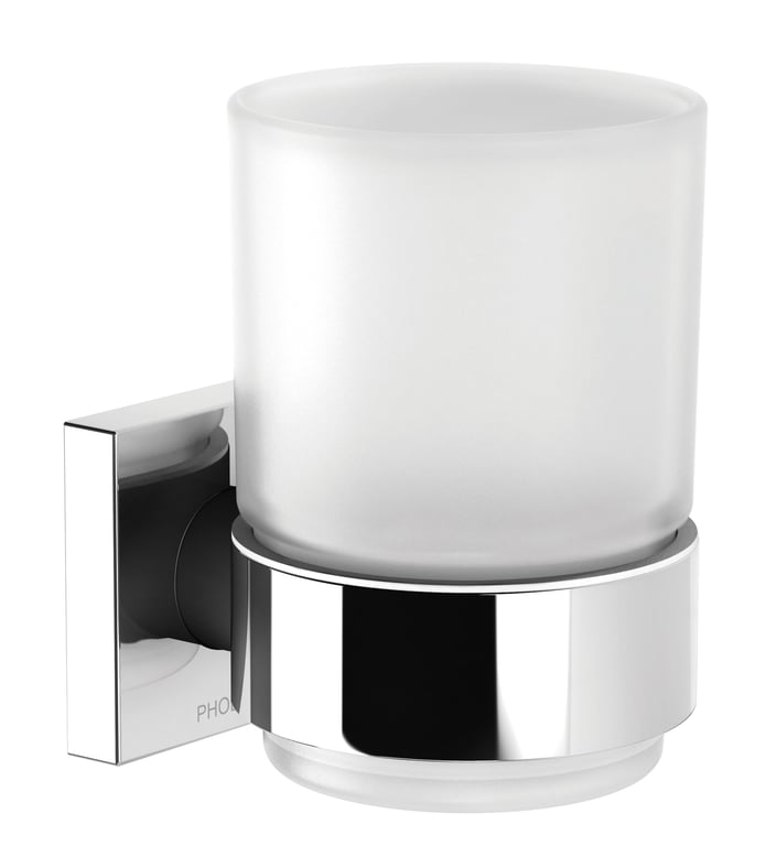 RS50700C Radii Tumbler & Holder Square Image of TumblerHolder Phoenix Radii WithTumbler SquarePlate
