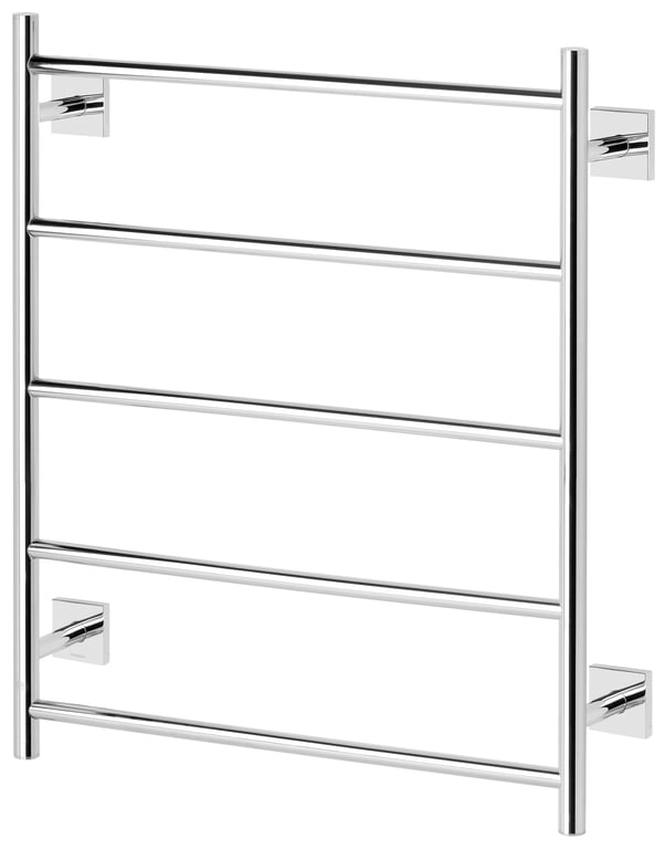 RS870 CHR Radii Towel Ladder 550mm x 740mm Square Plate Image of TowelRail Ladder Phoenix Radii 550 SquarePlate