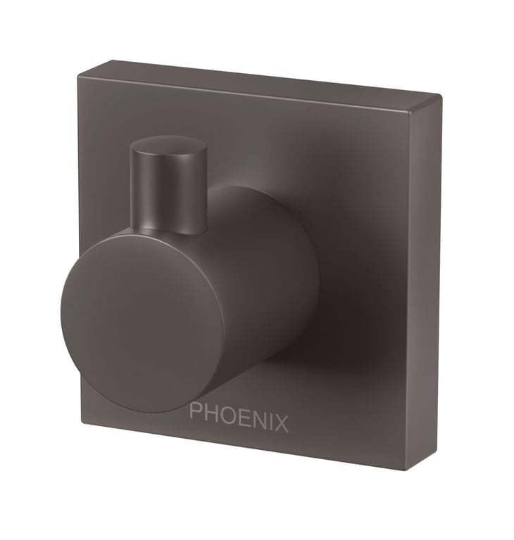 RS897 GM Radii Robe Hook Square Plate Image of RobeHook Phoenix Radii SquarePlate