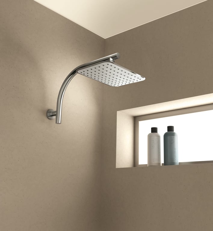 RU526CHR Phoenix Rush Shower Arm and Rose Hero RGB Image of Shower Head Phoenix Rush