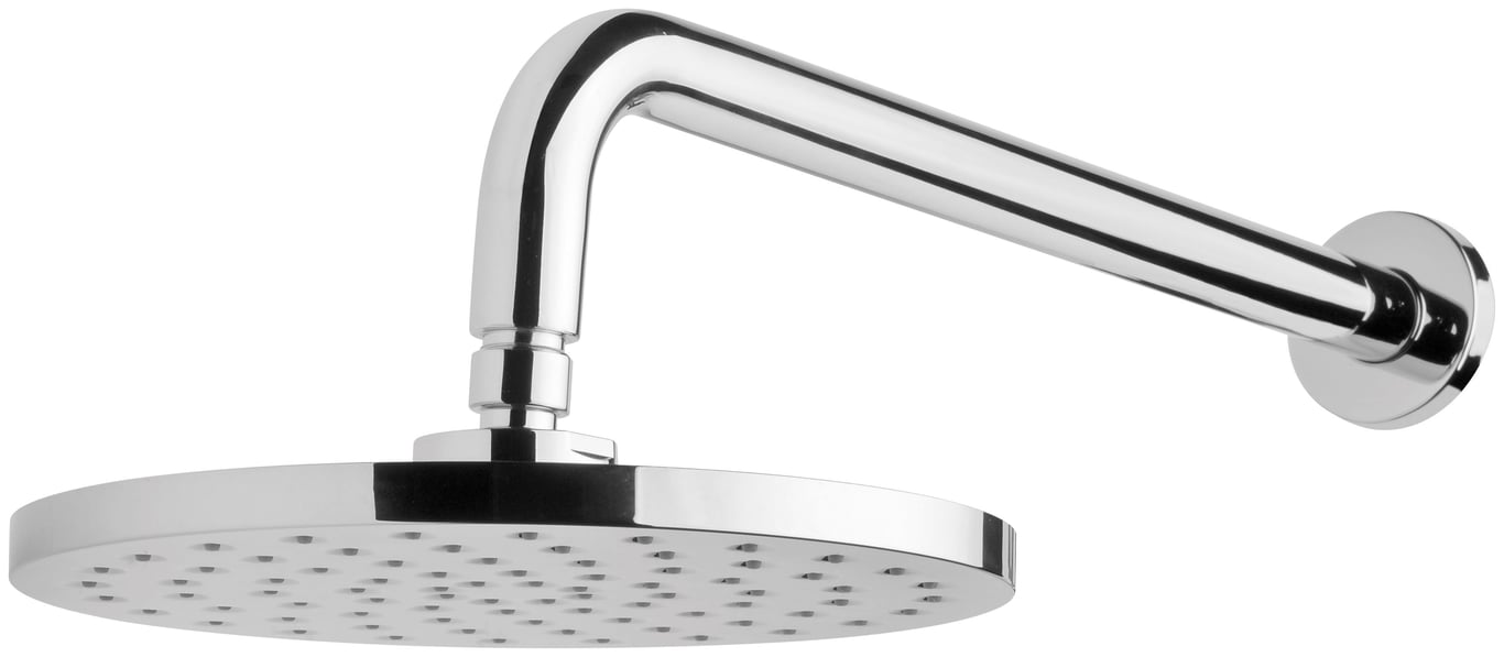 V5200-00 Vivid Shower Arm 400mm & 230mm Round Rose Image of Shower Head Phoenix Vivid