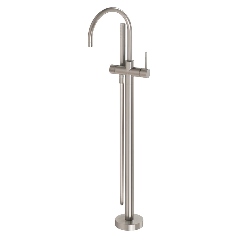 VS7451-40 Vivid Slimline Floor Mounted Bath Mixer with Hand Shower Image of Mixer Bath Phoenix VividSlimline FloorMount HandShower