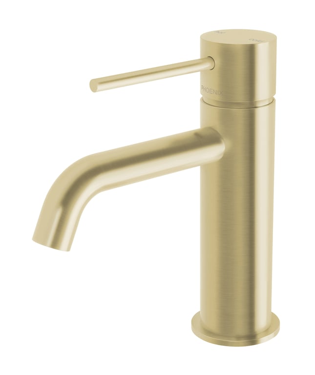 VS7701-12 Vivid Slimline Basin Mixer Curved Outlet Image of Mixer Basin Phoenix VividSlimline Curved