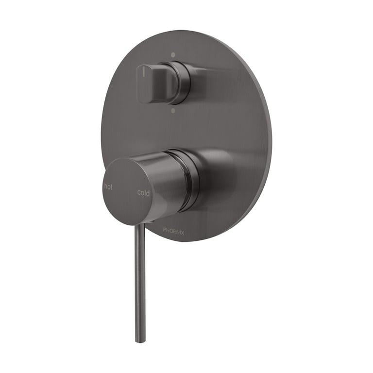 VS791-31 Vivid Slimline Shower Bath Diverter Mixer Image of MixerTap Wall Phoenix VividSlimline Diverter