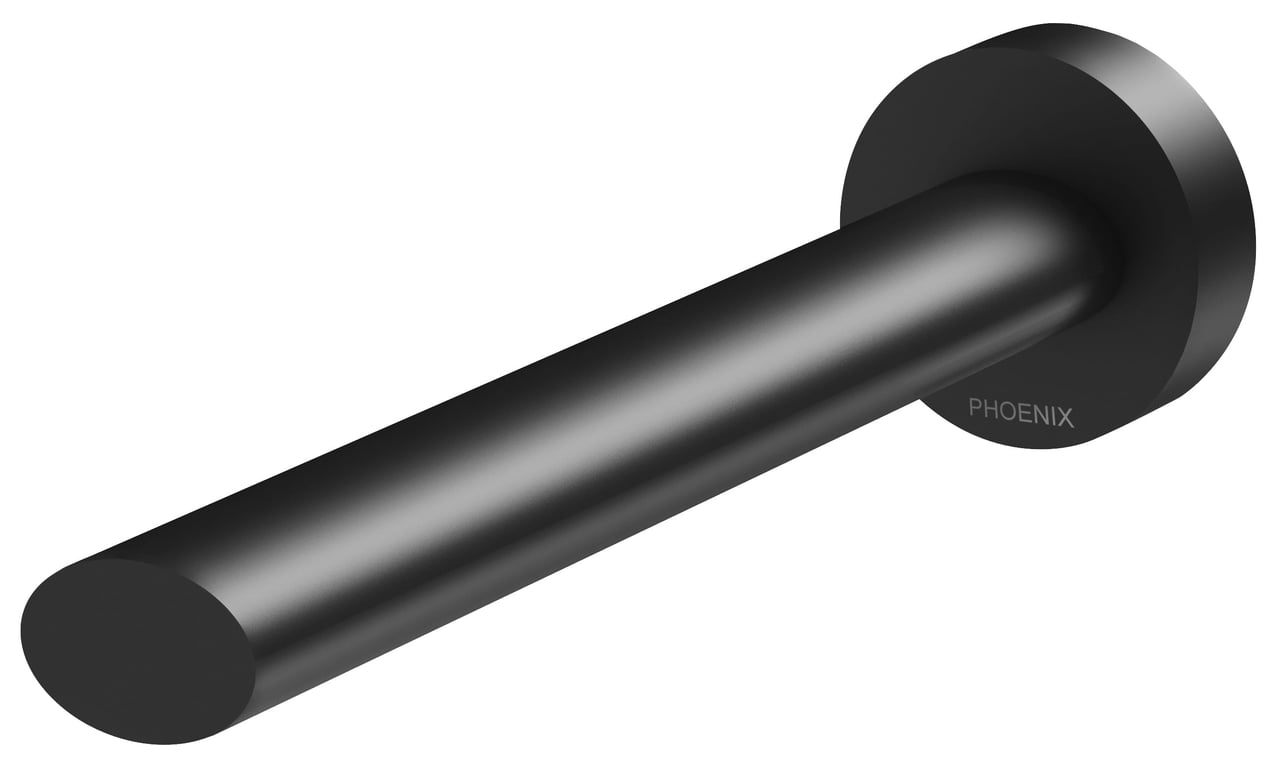 VV776 MB Vivid Slimline Oval Bath Outlet 180mm Image of Spout Wall Phoenix VividSlimlineOval