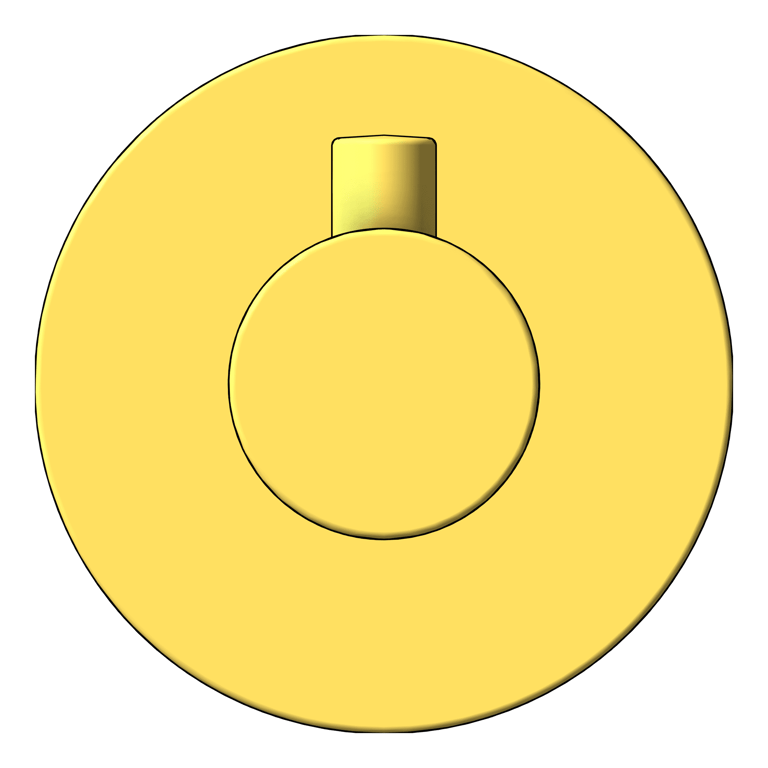 Front Image of RobeHook Phoenix Radii RoundPlate