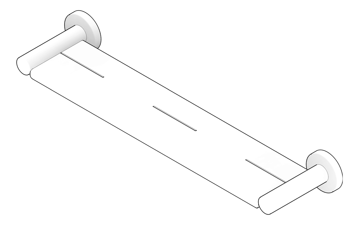 3D Documentation Image of Shelf Metal Phoenix Radii RoundPlate