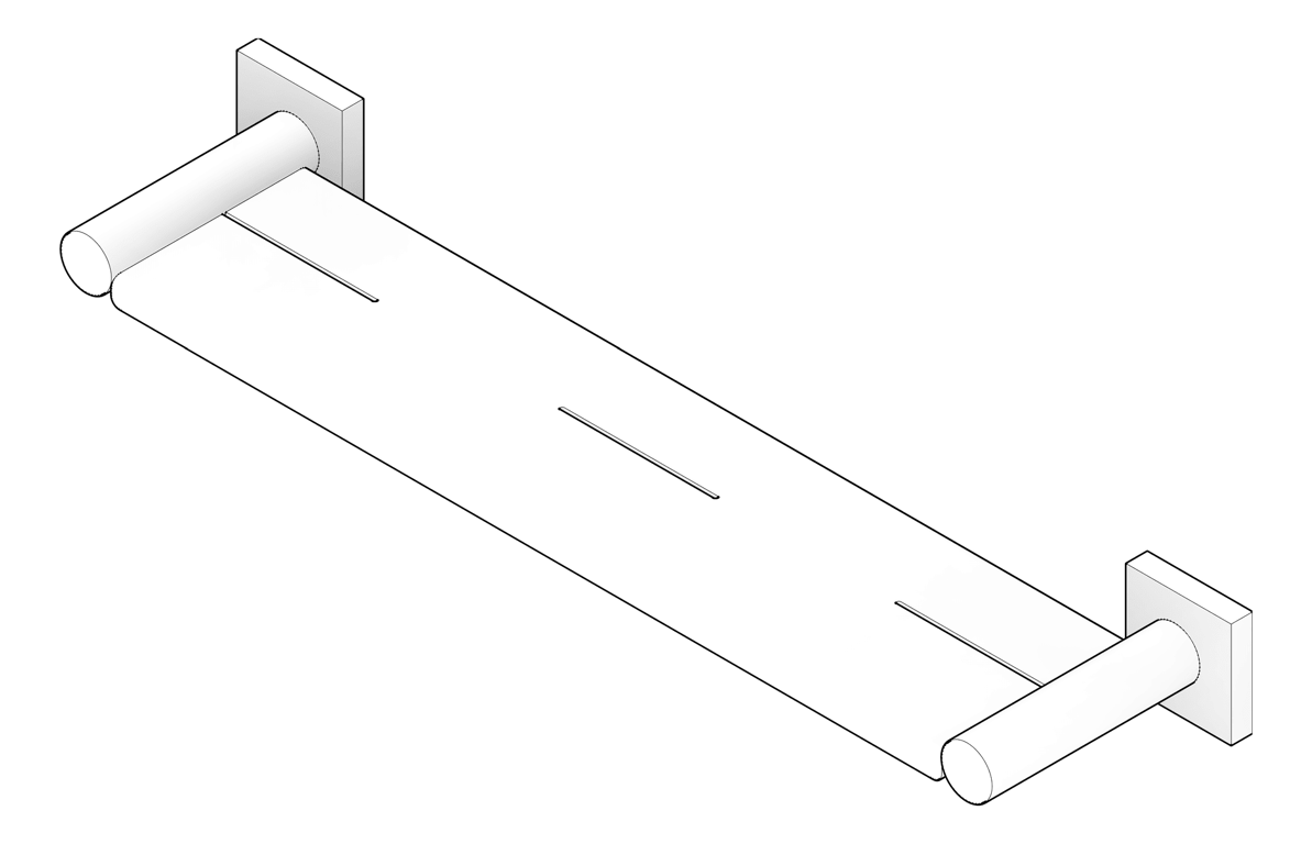 3D Documentation Image of Shelf Metal Phoenix Radii SquarePlate